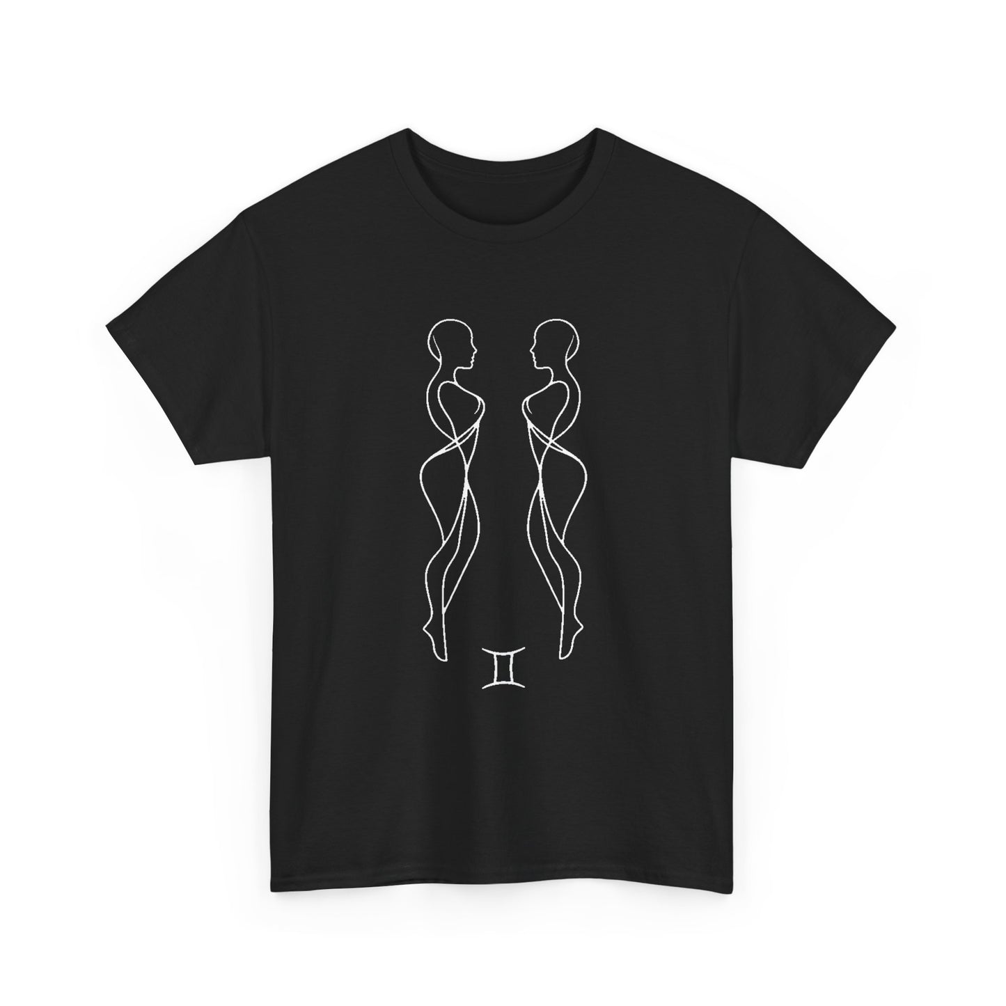 Gemini Zodiac Sign T-Shirt,Minimalist Gemini Astrology Tee,Celestial Line Art Gemini Shirt,Horoscope Graphic Tee, Spiritual Gemini Gift Idea