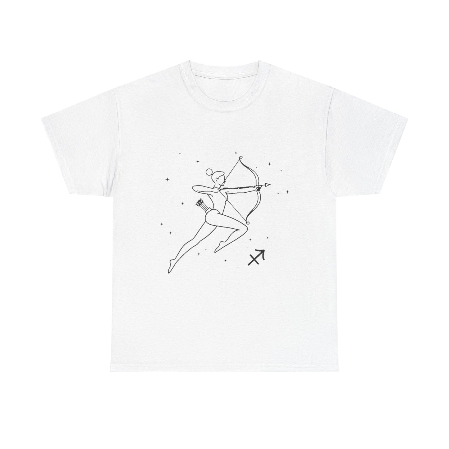 Sagittarius Zodiac Sign T-Shirt, Minimalist Sagittarius Astrology Tee, Celestial Line Art Sagittarius Shirt, Spiritual Sagittarius Gift Idea