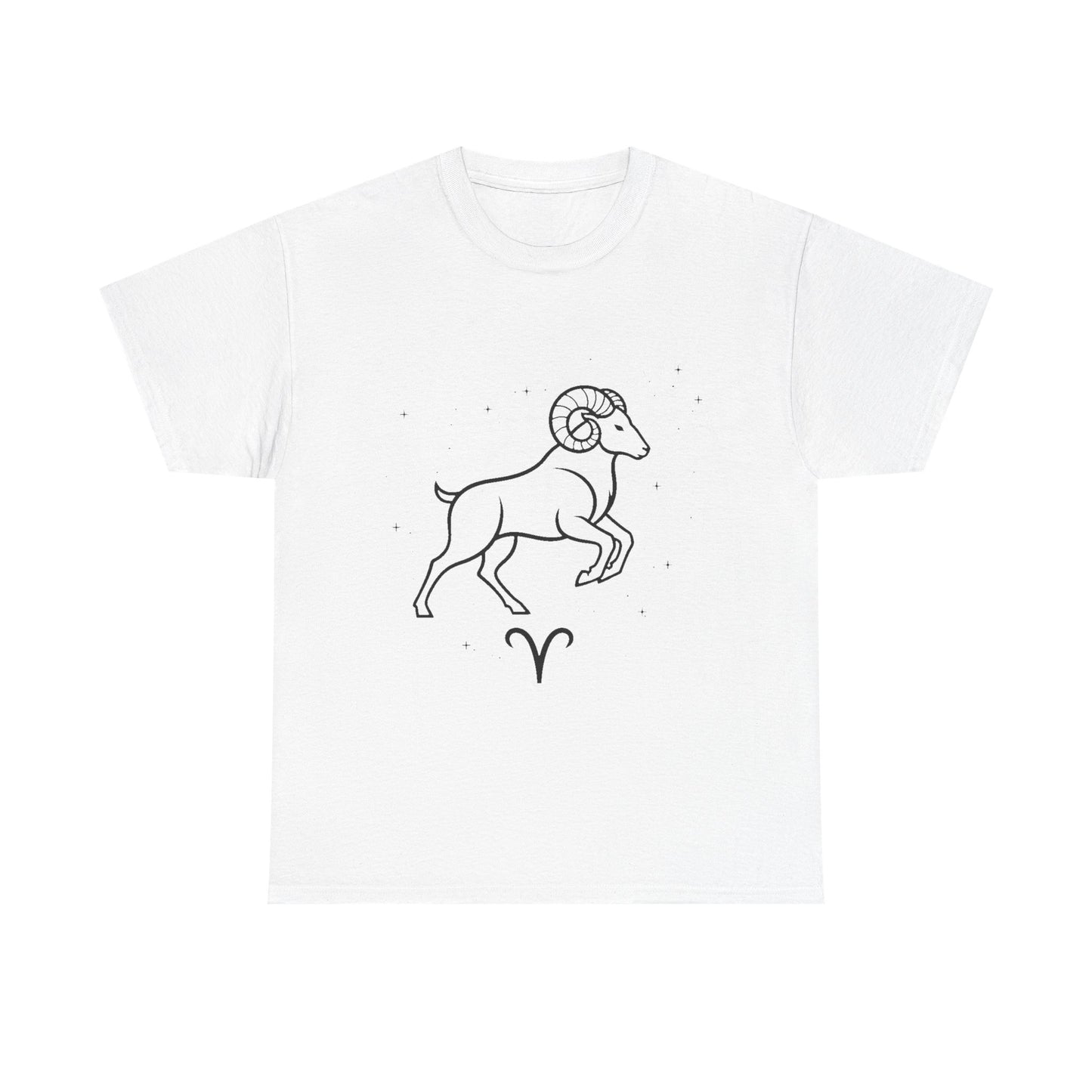 Aries Zodiac Sign T-Shirt, Minimalist Aries Astrology Tee, Celestial Line Art Aries Shirt, Horoscope Graphic Tee, Spiritual Aries Gift Idea