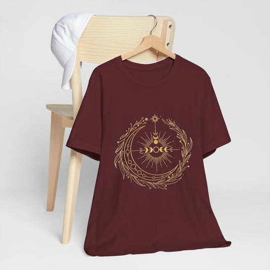 Mystic Moon Shirt | Boho Vintage Moon Phase Tee | Celestial Spiritual T-Shirt