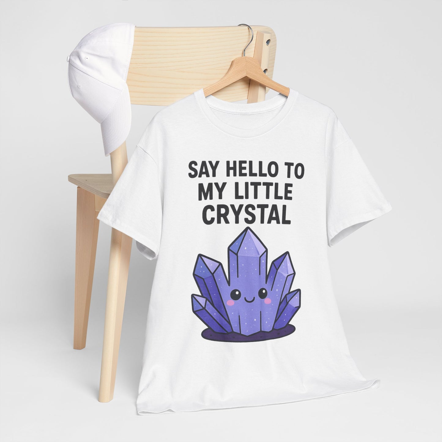 Cute Crystal Graphic Tee for Gem Lovers, Funny Crystal Shirt, Spiritual Energy T-Shirt, Gemstone Lover Tee, Boho Astrology Gift