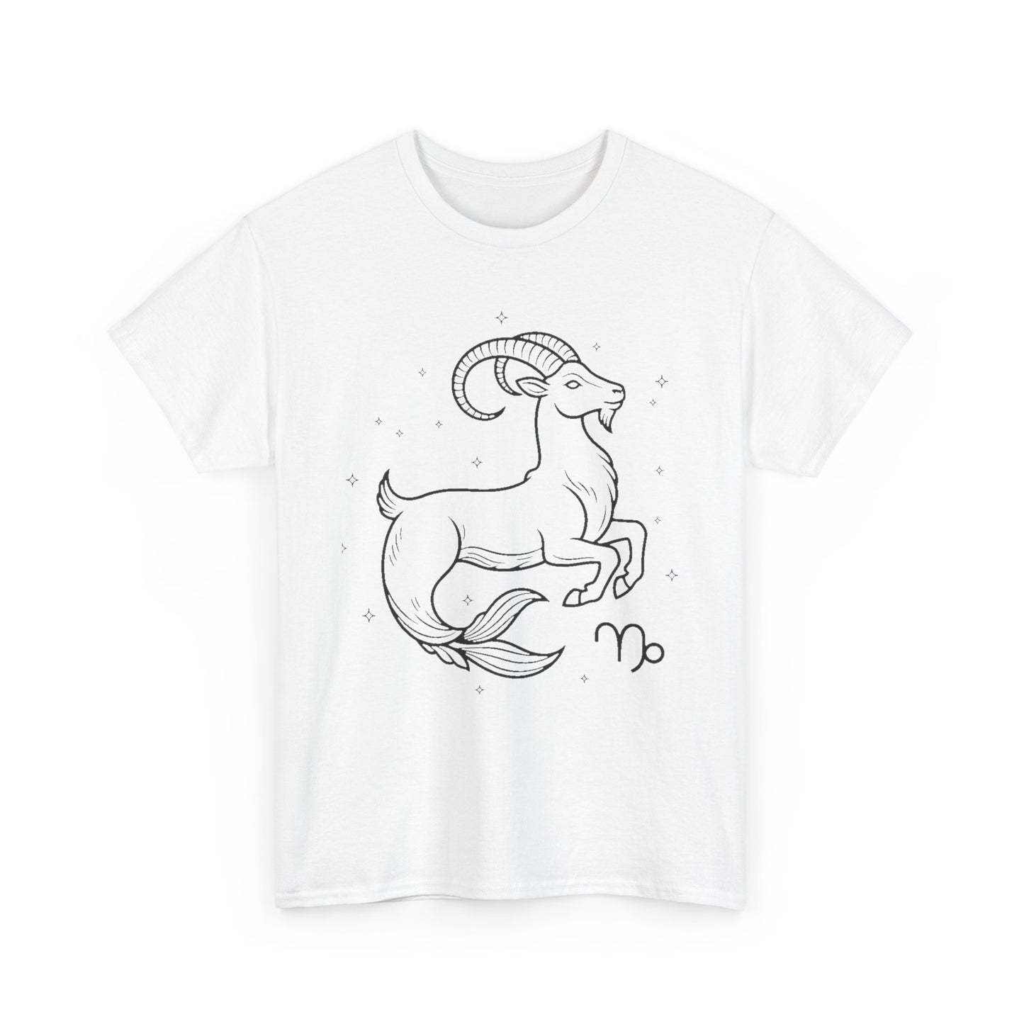 Capricorn Zodiac Sign T-Shirt, Minimalist Capricorn Astrology Tee, Celestial Line Art Capricorn Shirt, Spiritual Capricorn Gift Idea