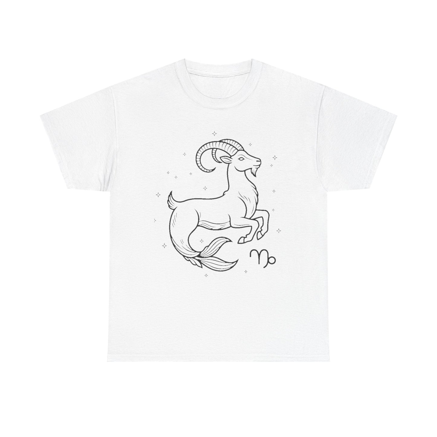 Capricorn Zodiac Sign T-Shirt, Minimalist Capricorn Astrology Tee, Celestial Line Art Capricorn Shirt, Spiritual Capricorn Gift Idea