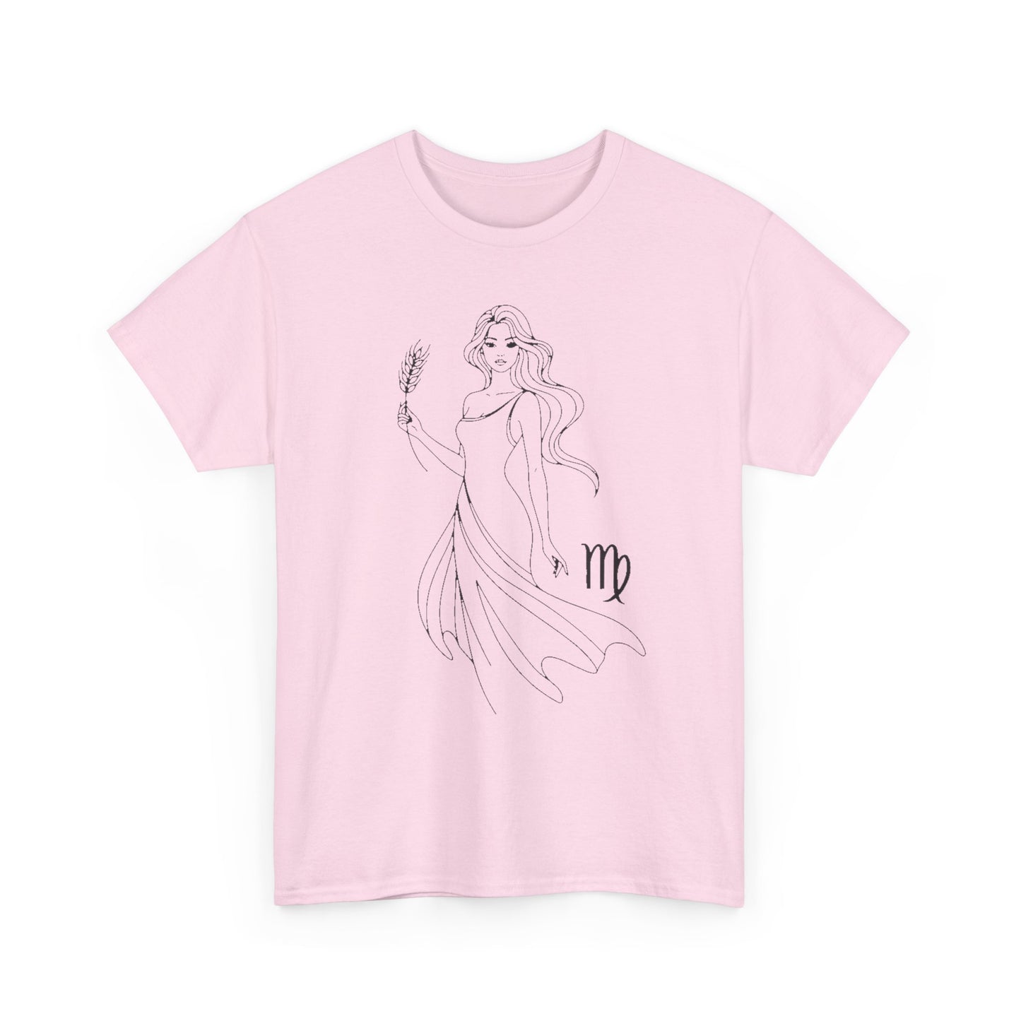 Virgo Zodiac Sign T-Shirt, Minimalist Virgo Astrology Tee, Celestial Line Art Virgo Shirt, Horoscope Graphic Tee, Spiritual Virgo Gift Idea