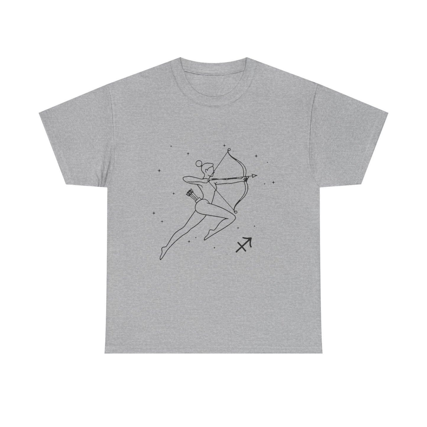 Sagittarius Zodiac Sign T-Shirt, Minimalist Sagittarius Astrology Tee, Celestial Line Art Sagittarius Shirt, Spiritual Sagittarius Gift Idea