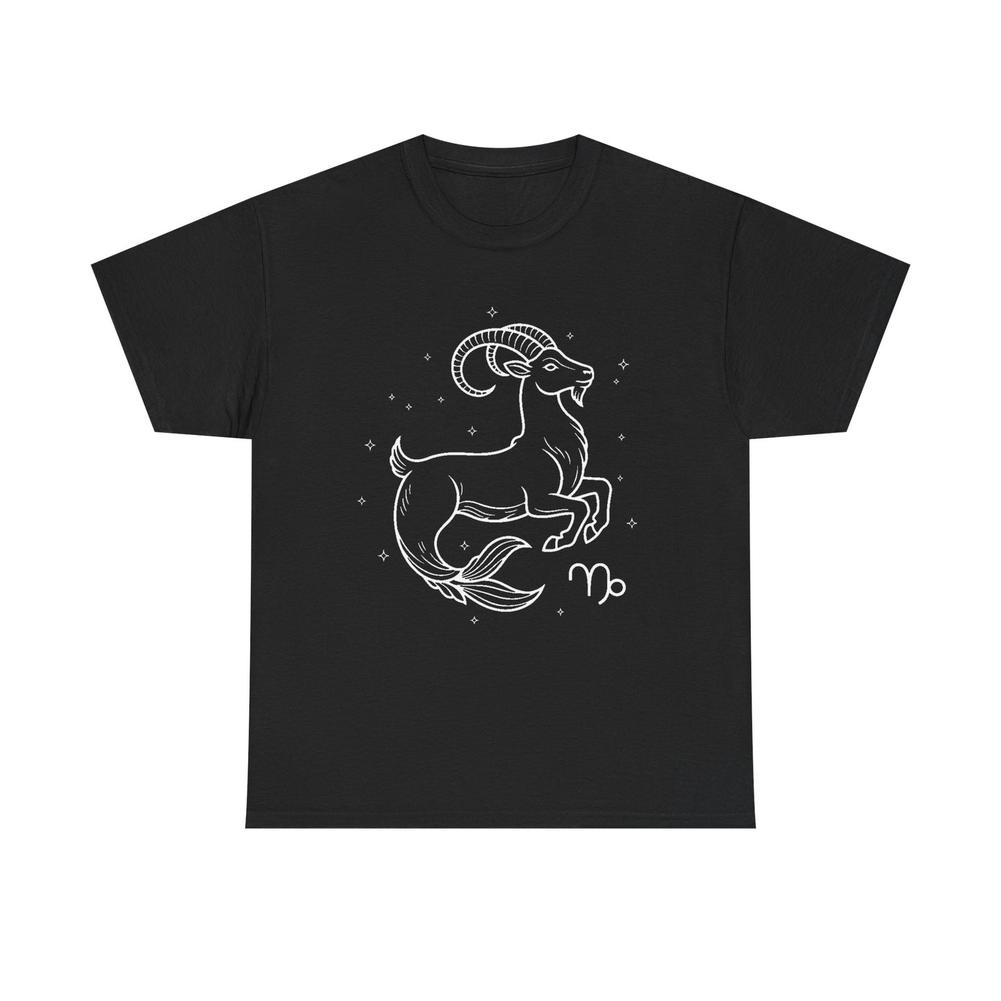 Capricorn Zodiac Sign T-Shirt, Minimalist Capricorn Astrology Tee, Celestial Line Art Capricorn Shirt, Spiritual Capricorn Gift Idea