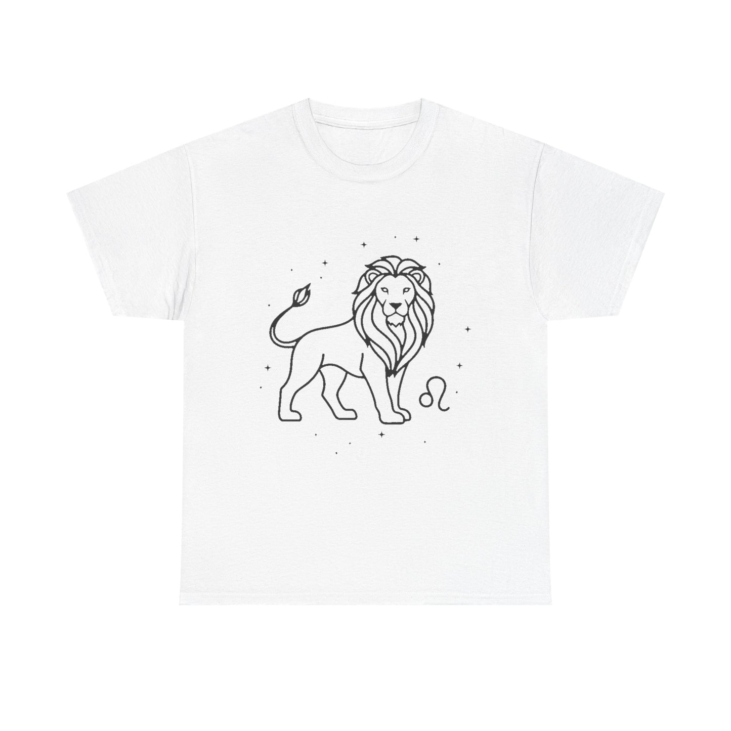 Leo Zodiac Sign T-Shirt, Minimalist Leo Astrology Tee, Celestial Line Art Leo Shirt, Horoscope Graphic Tee, Spiritual Leo Gift Idea