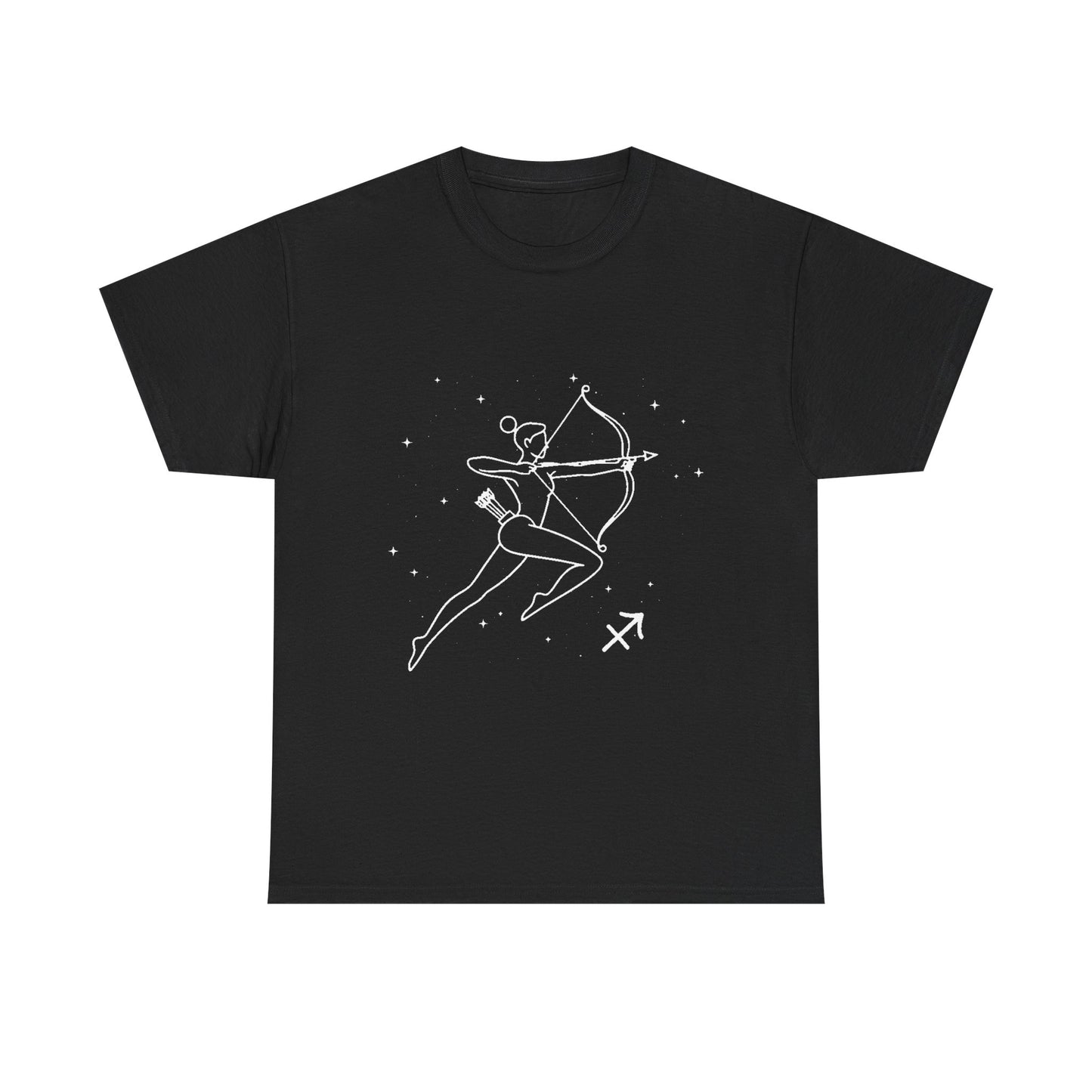 Sagittarius Zodiac Sign T-Shirt, Minimalist Sagittarius Astrology Tee, Celestial Line Art Sagittarius Shirt, Spiritual Sagittarius Gift Idea