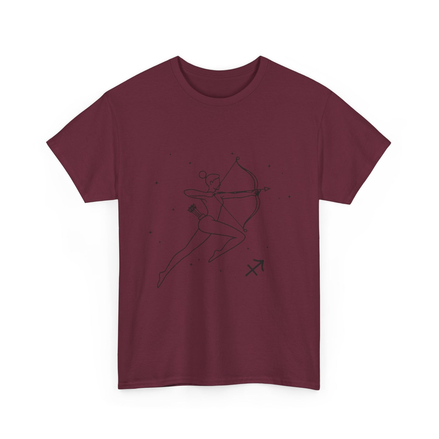 Sagittarius Zodiac Sign T-Shirt, Minimalist Sagittarius Astrology Tee, Celestial Line Art Sagittarius Shirt, Spiritual Sagittarius Gift Idea