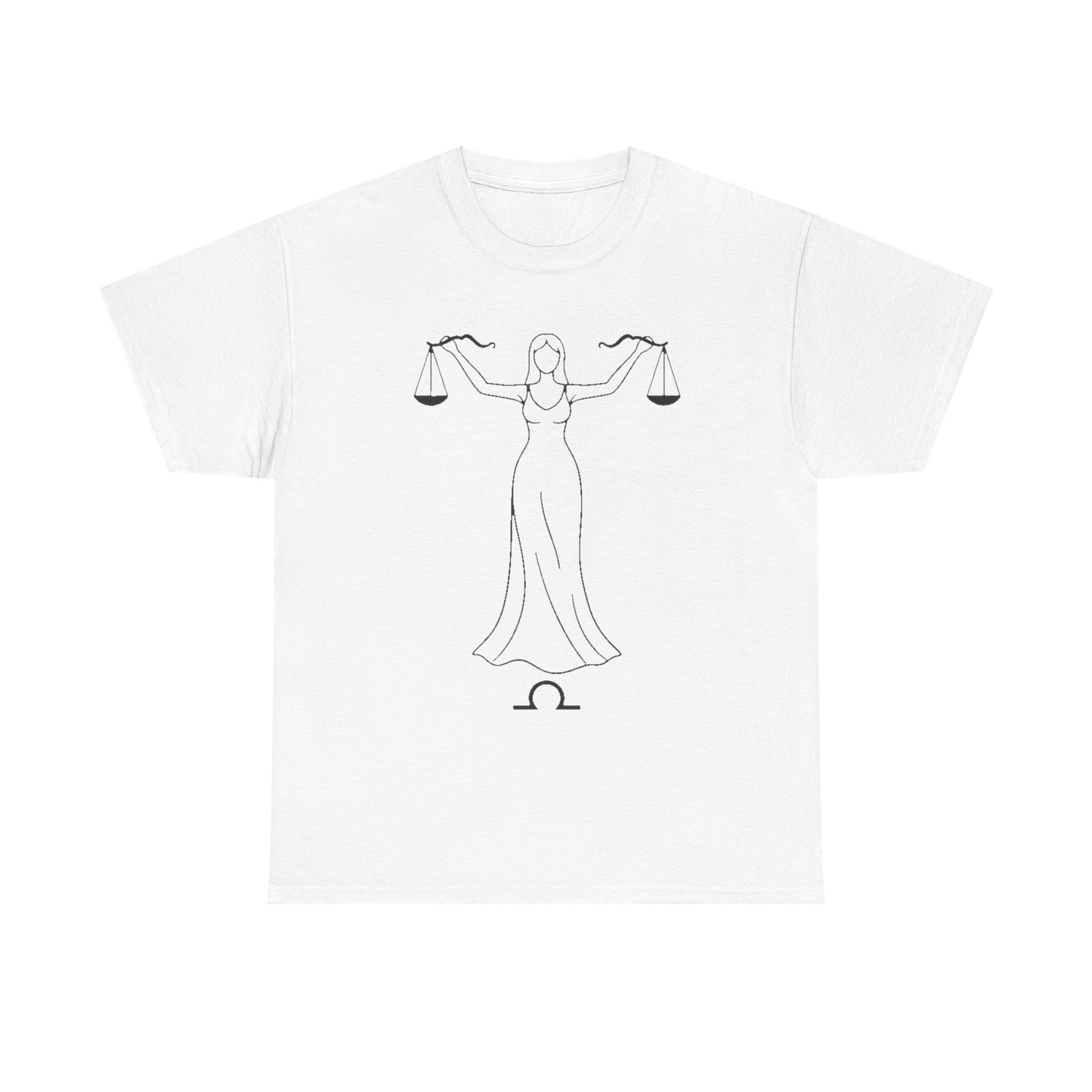 Libra Zodiac Sign T-Shirt, Minimalist Libra Astrology Tee, Celestial Line Art Libra Shirt, Horoscope Graphic Tee, Spiritual Libra Gift Idea