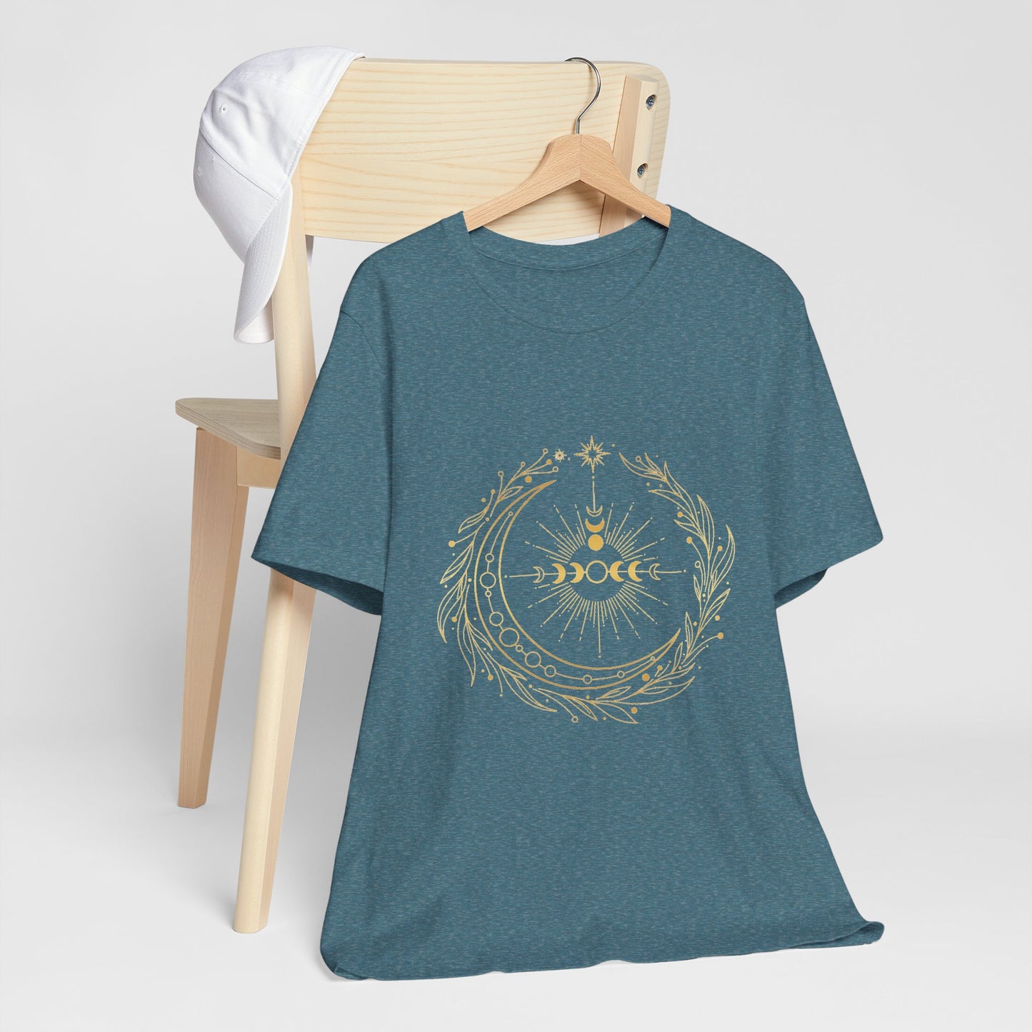 Mystic Moon Shirt | Boho Vintage Moon Phase Tee | Celestial Spiritual T-Shirt