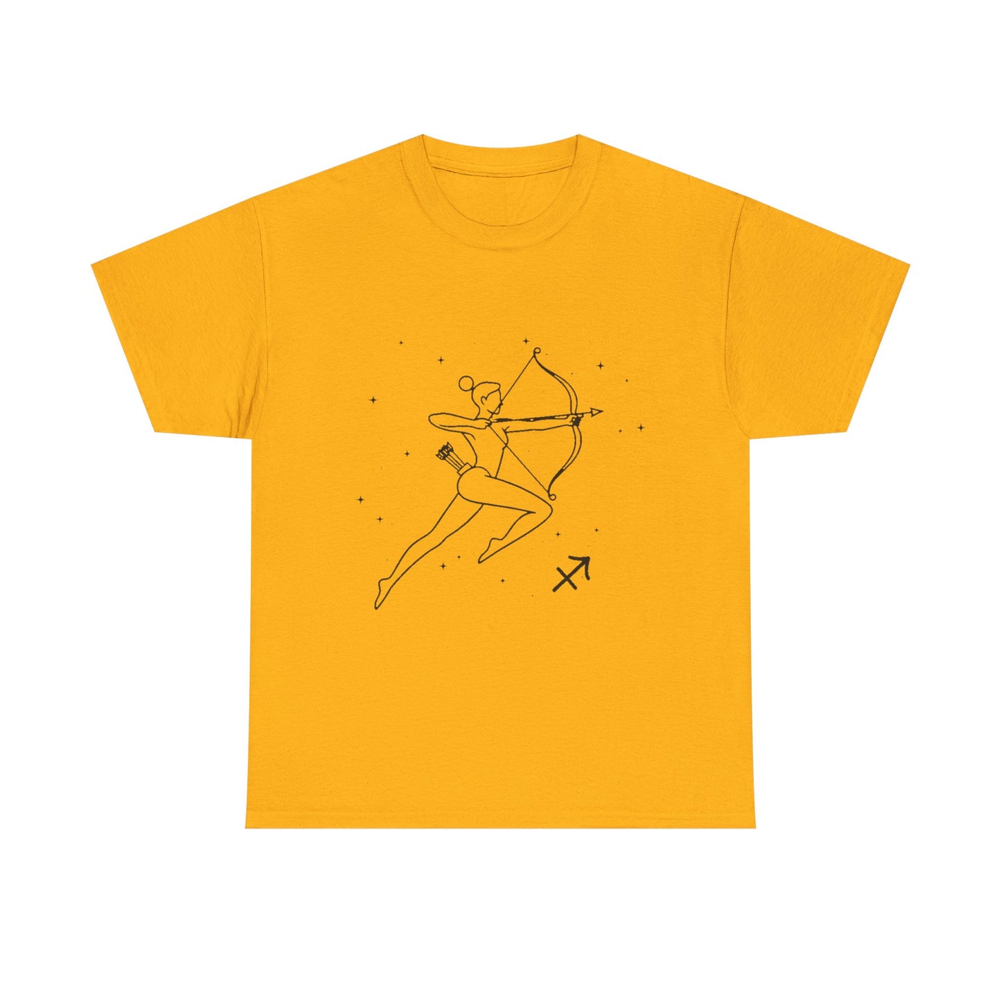Sagittarius Zodiac Sign T-Shirt, Minimalist Sagittarius Astrology Tee, Celestial Line Art Sagittarius Shirt, Spiritual Sagittarius Gift Idea