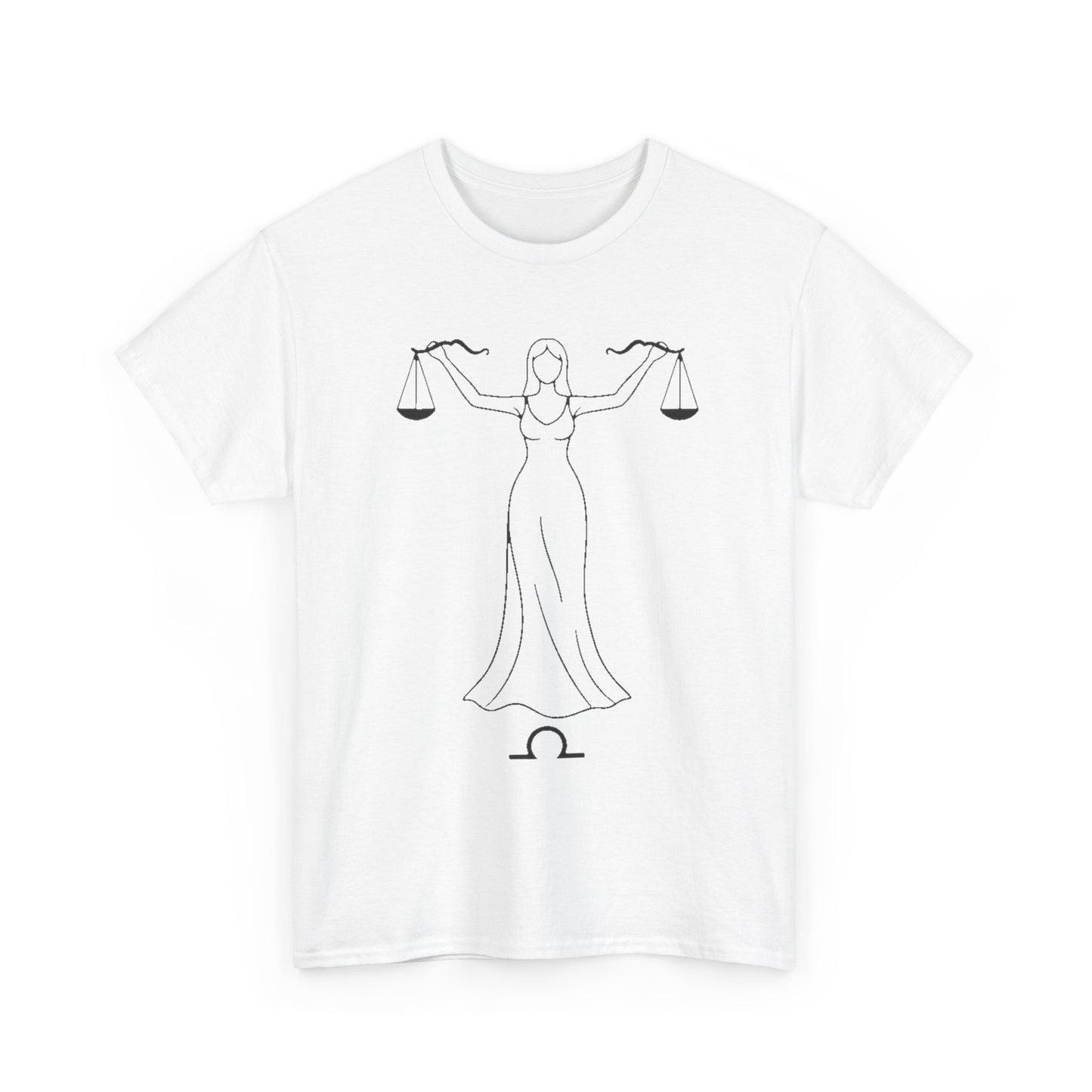 Libra Zodiac Sign T-Shirt, Minimalist Libra Astrology Tee, Celestial Line Art Libra Shirt, Horoscope Graphic Tee, Spiritual Libra Gift Idea