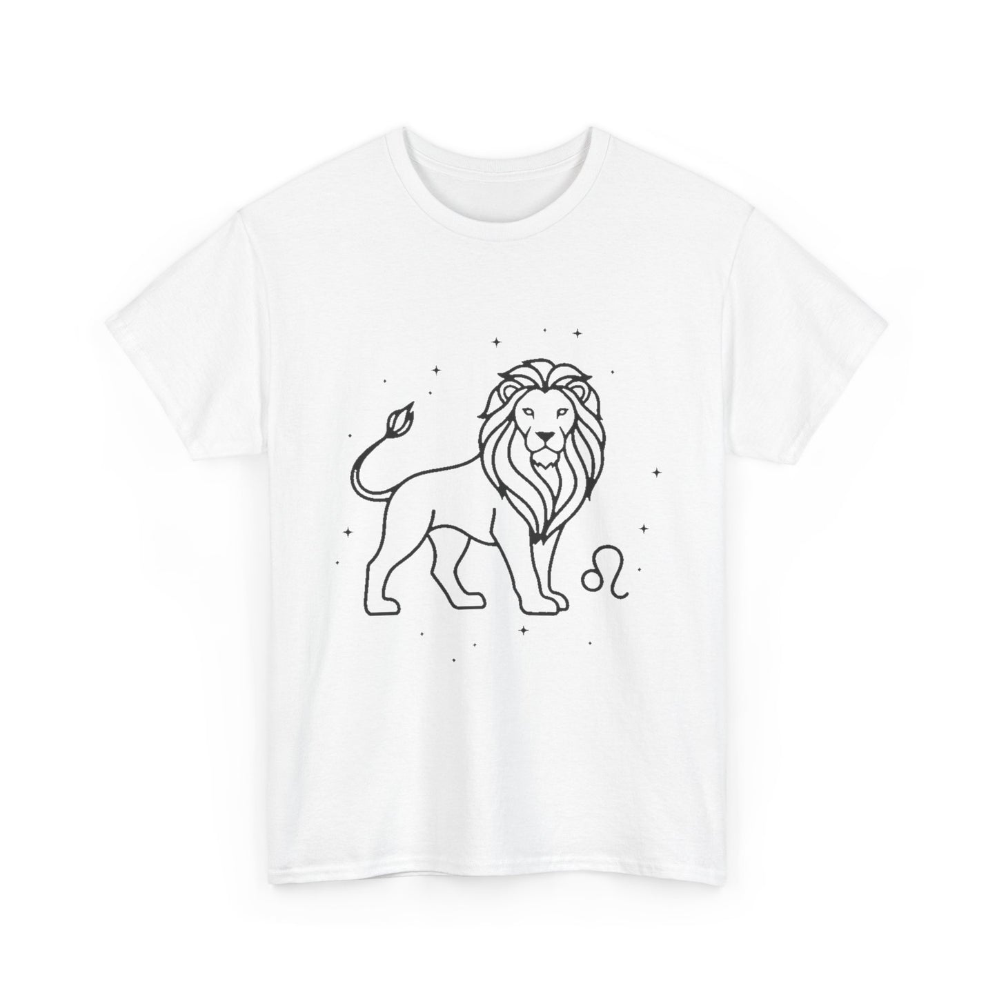 Leo Zodiac Sign T-Shirt, Minimalist Leo Astrology Tee, Celestial Line Art Leo Shirt, Horoscope Graphic Tee, Spiritual Leo Gift Idea
