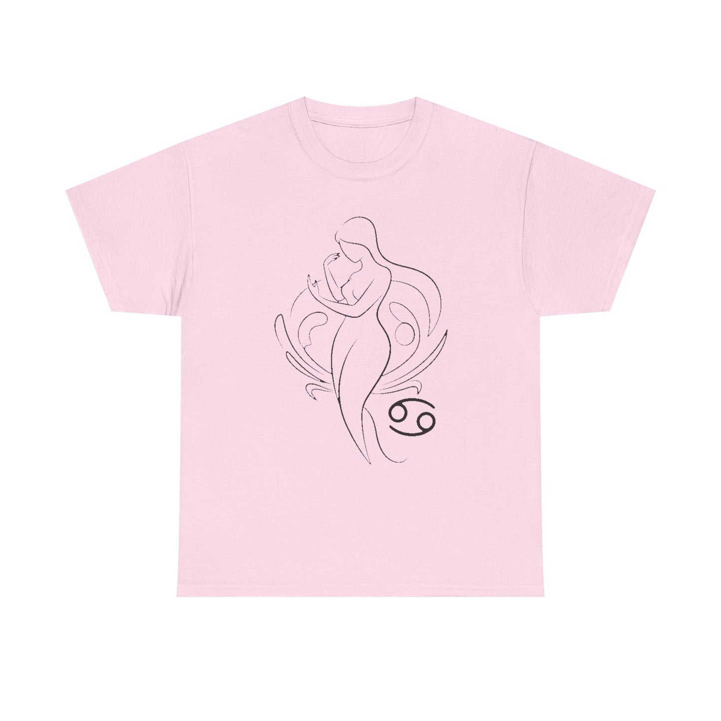 Cancer Zodiac Sign T-Shirt, Minimalist Cancer Astrology Tee,Celestial Line Art Cancer Shirt,Horoscope Graphic Tee,Spiritual Cancer Gift Idea