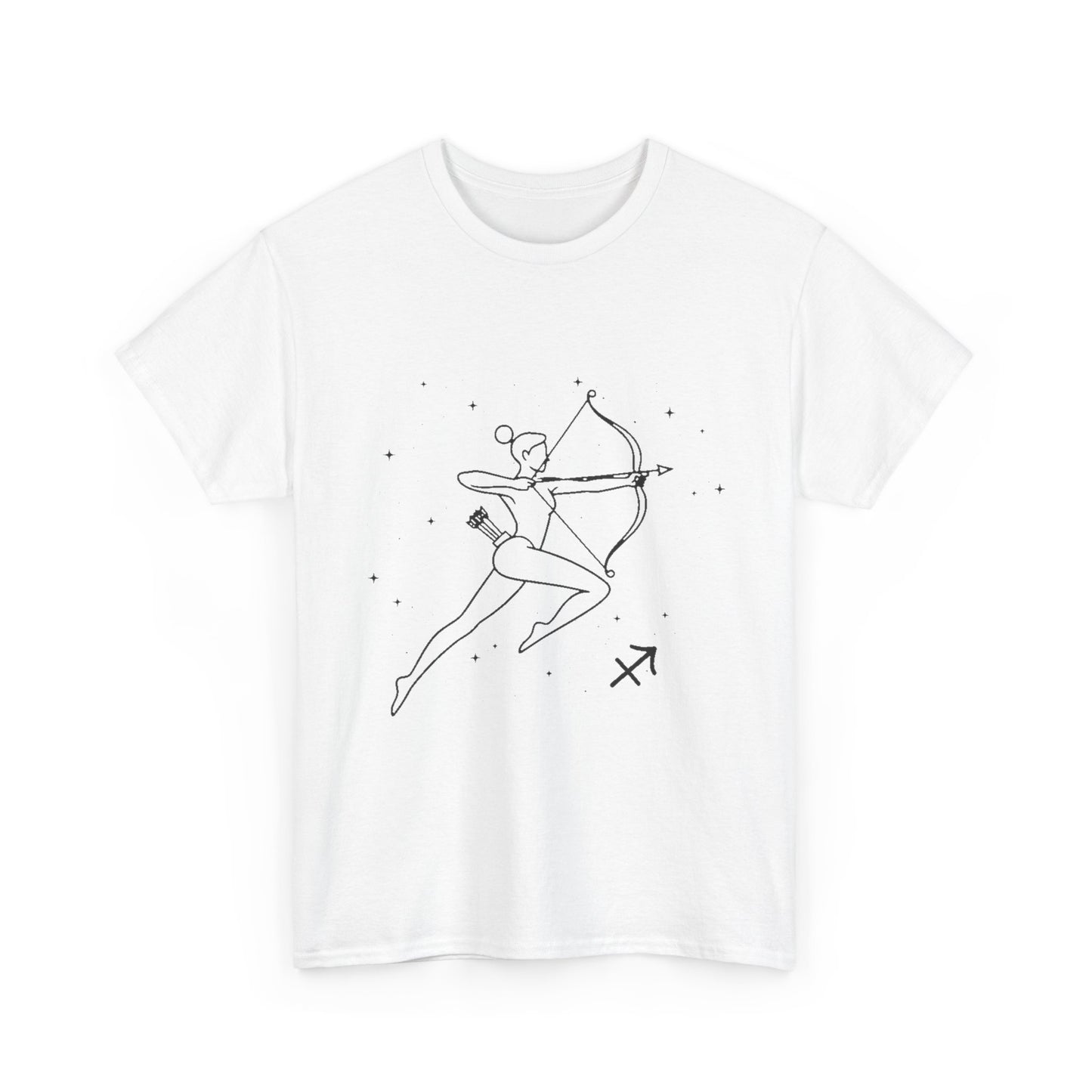 Sagittarius Zodiac Sign T-Shirt, Minimalist Sagittarius Astrology Tee, Celestial Line Art Sagittarius Shirt, Spiritual Sagittarius Gift Idea