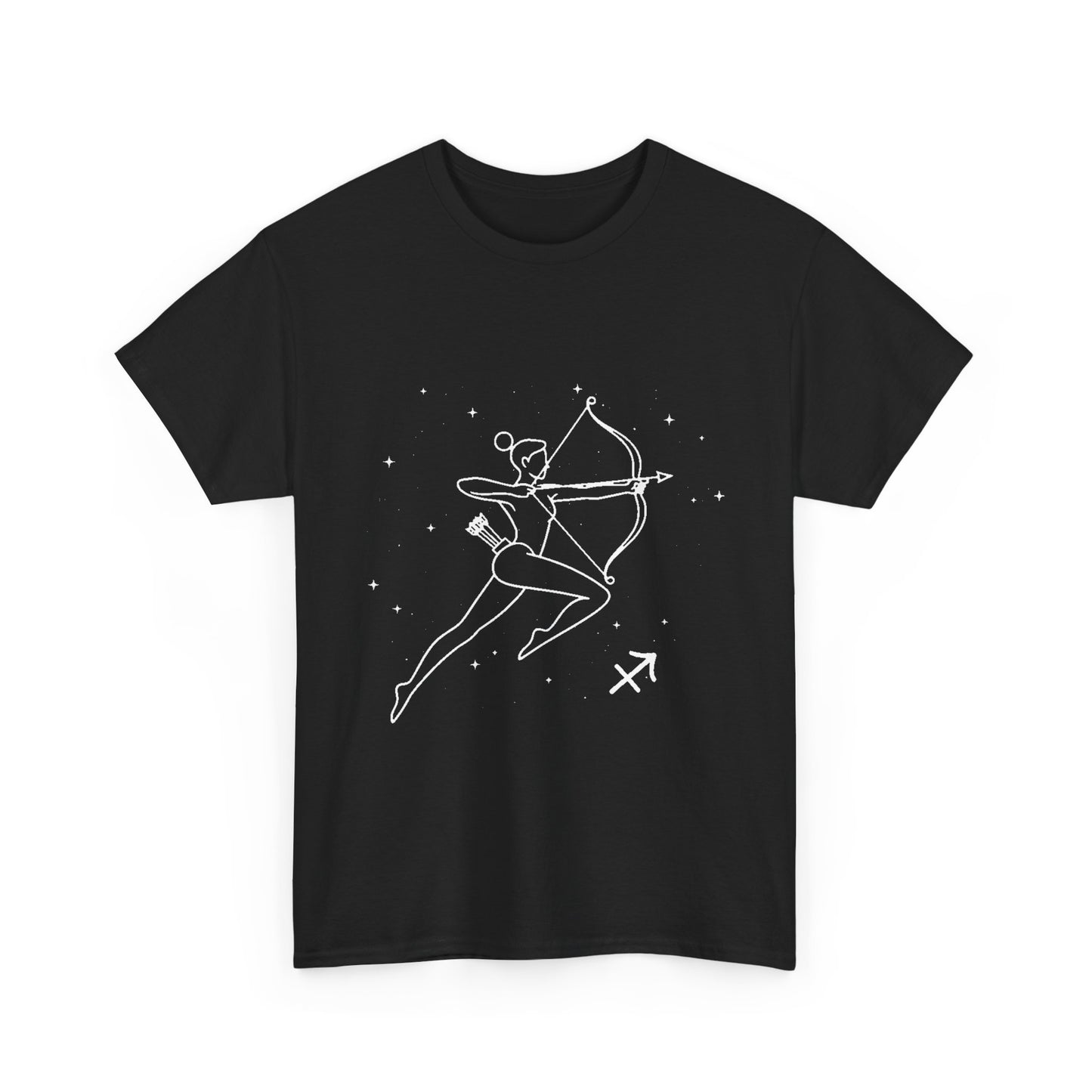 Sagittarius Zodiac Sign T-Shirt, Minimalist Sagittarius Astrology Tee, Celestial Line Art Sagittarius Shirt, Spiritual Sagittarius Gift Idea